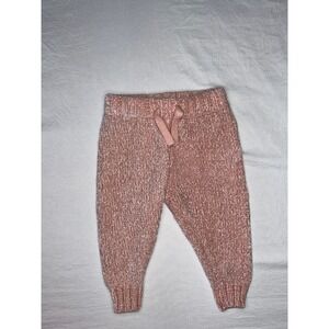 Jessica Simpson Baby Pants 0/3M Pink Knit Drawstring Elastic‎ Waist